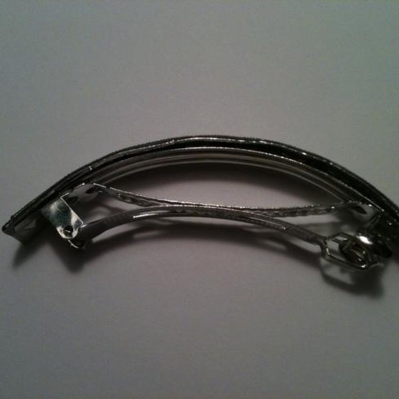 Silver Diamond Encrusted Wedding Hair Clip - Picture 4 of 7